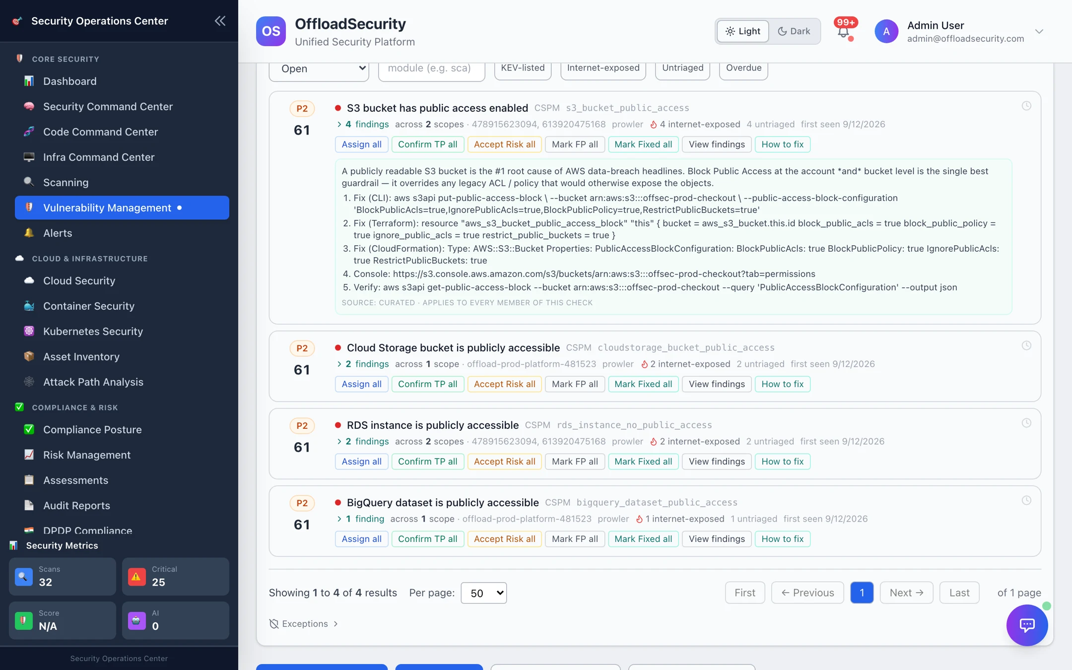 How to fix expanded under an S3 public-access work item: the curated remediation recipe with Block Public Access, bucket-policy and verification steps